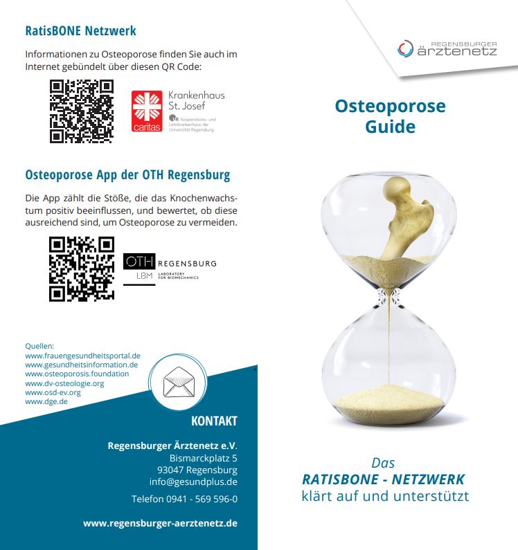 Osteoporose Guide erste und letzte Seite